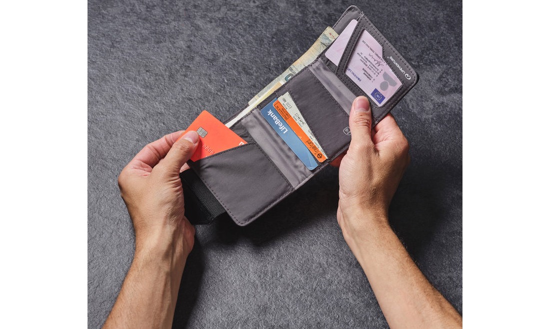 Фотография Кошелек Lifeventure Recycled RFID Wallet grey 2