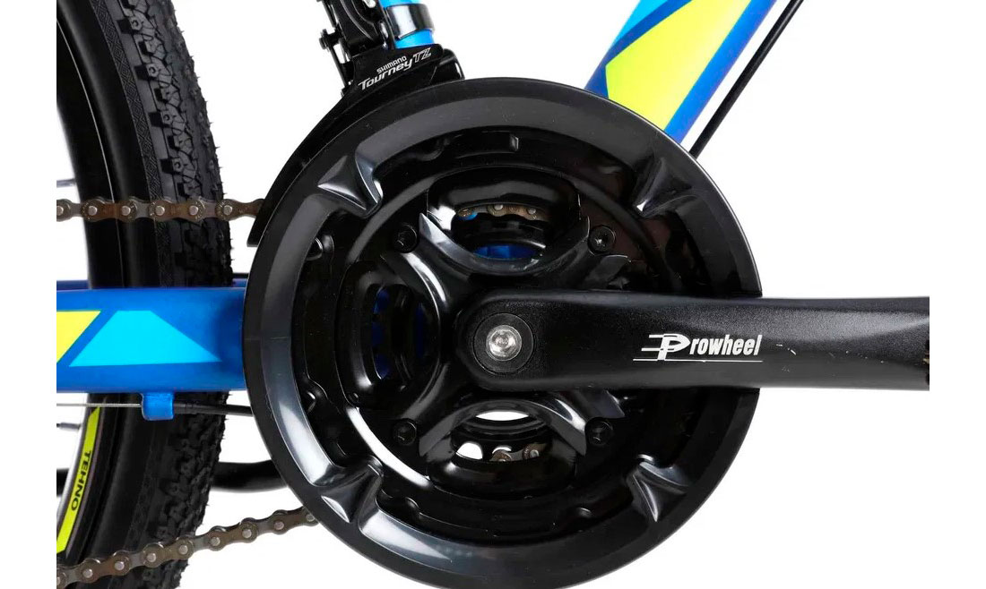 Велосипед Crosser MT-036-21S 29" размер М рама 17 2022 Голубо-желтый 4