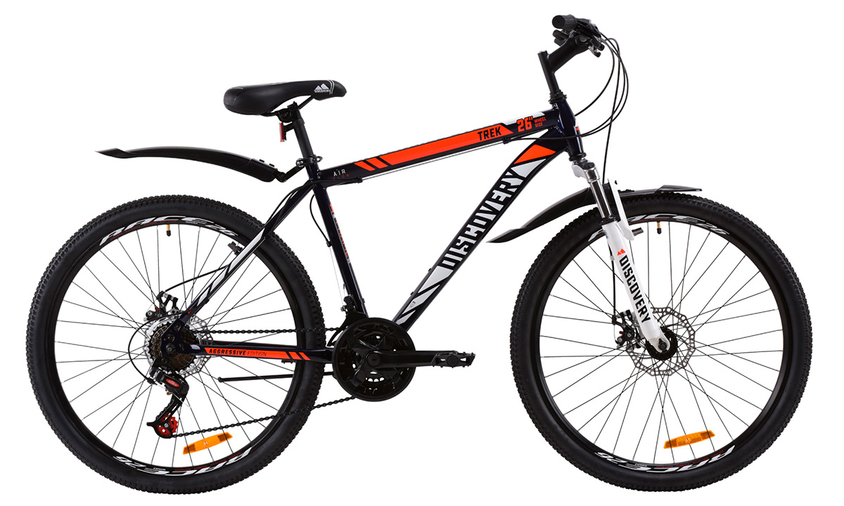 Велосипед Discovery 26" TREK DD (2020) 2020 Помаранчево-білий 6
