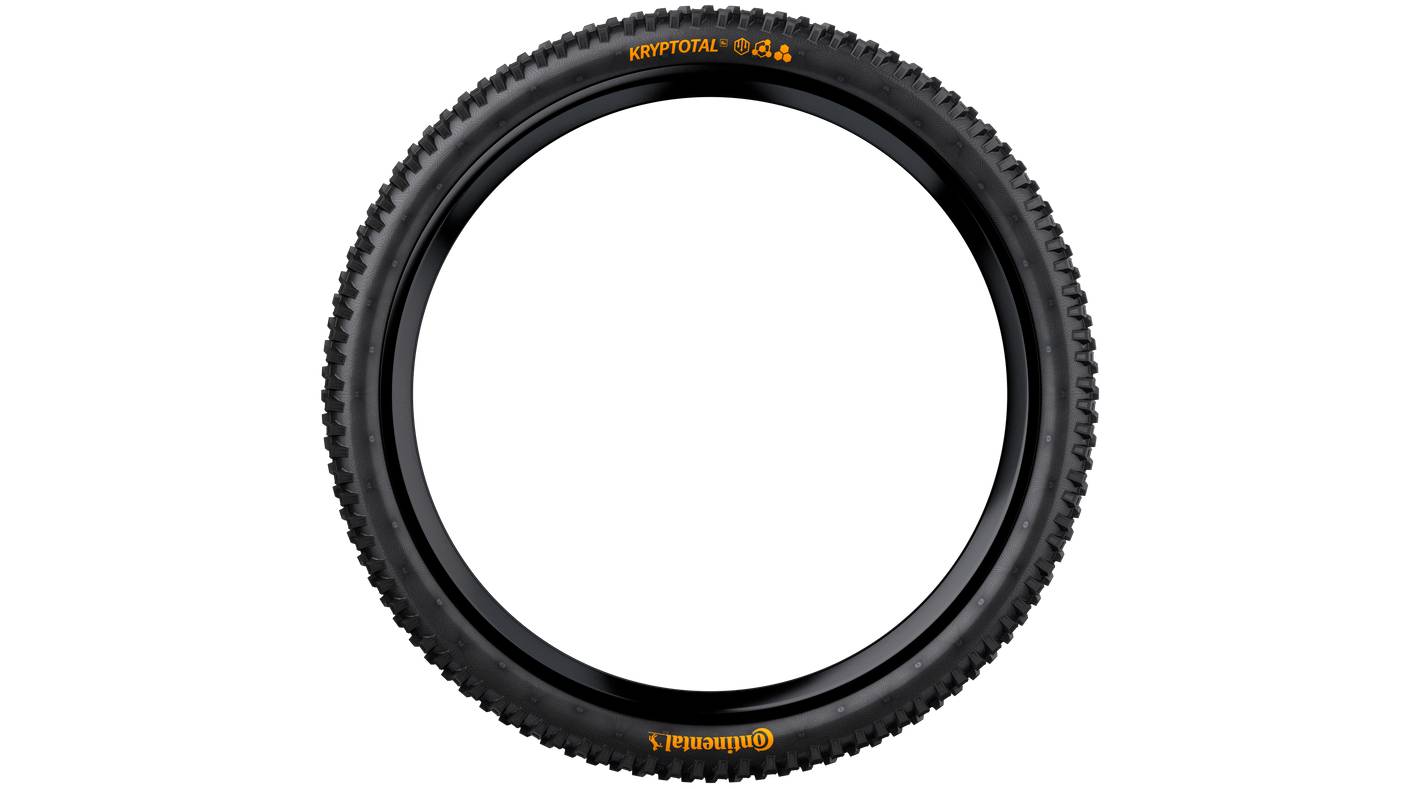 Фотография Покрышка бескамерная Continental Kryptotal-F Downhill 29 x 2.40 Soft, складная skin, Черная 3