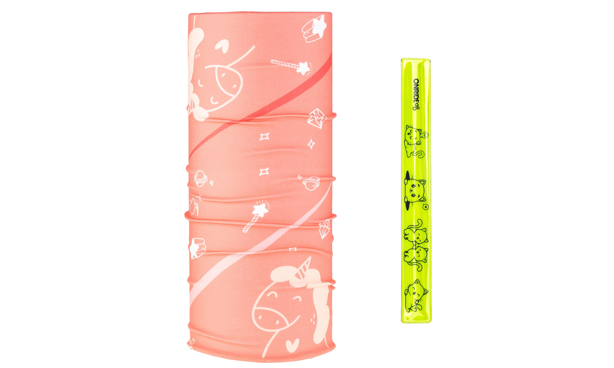 Головной убор детский ONRIDE Единорожка, цвет коралловый, со светоотражающей лентой ONRIDE Головной убор детский ONRIDE Единорожка, цвет коралловый, со светоотражающей лентой ONRIDE