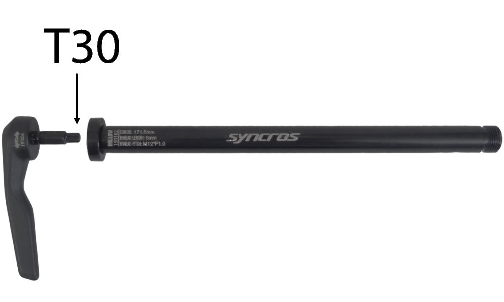 Вісь задня SCOTT RWS 148x12 boost T30 2 Вісь задня SCOTT RWS 148x12 boost T30 2