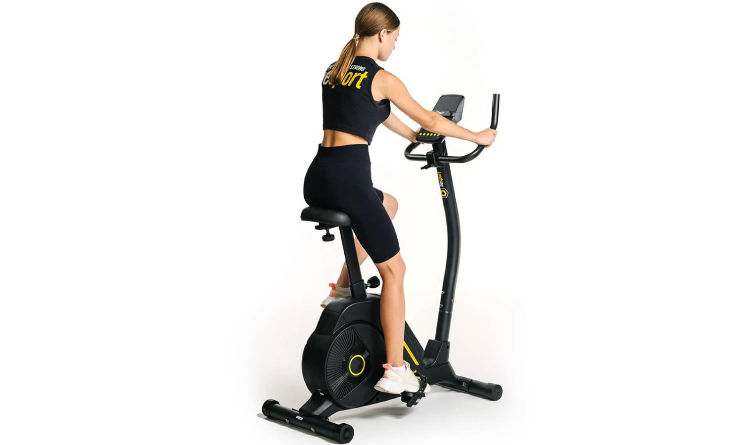 Велотренажер Besport BS-6047 MYBIKE электромагнитный черно-желтый 12 Велотренажер Besport BS-6047 MYBIKE электромагнитный черно-желтый 12