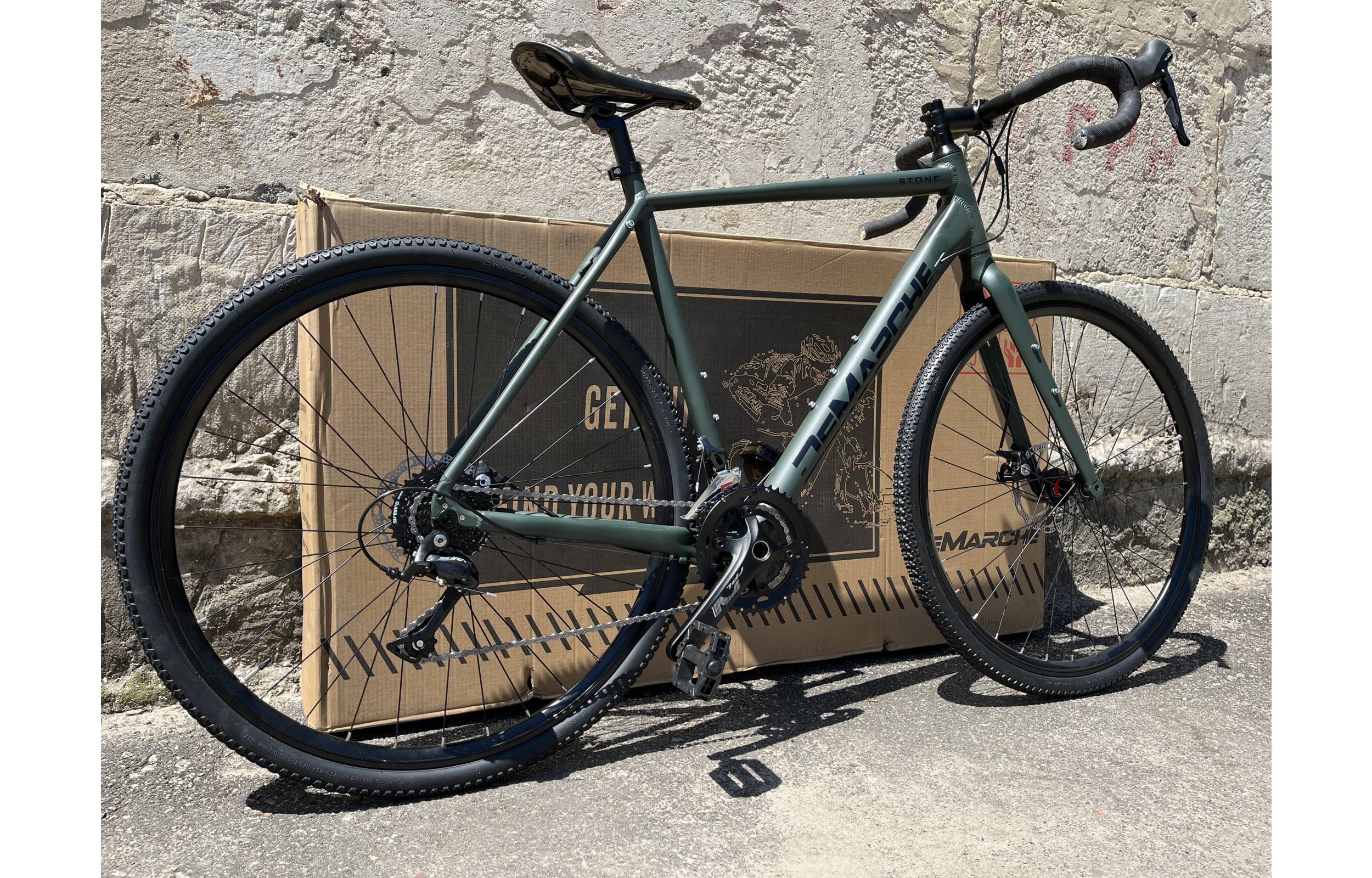 Фотографія Велосипед DeMARCHE Gravel Stone SORA 28" розмір М 2022 Зелений 9