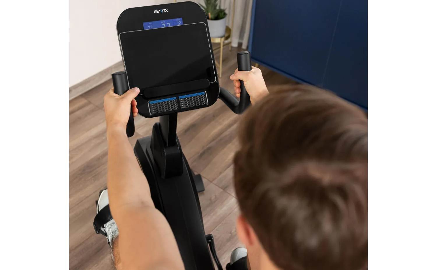 Горизонтальный велотренажер Gymtek XBR6000 электромагнитный синий 14