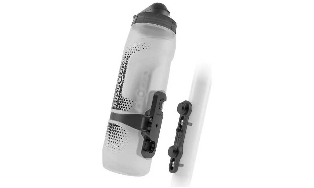 Фляга с коннектором и базой FIDLOCK TWIST bottle 800мл., прозрачный / белый 