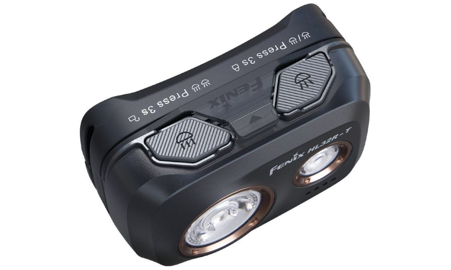 Фонарь налобный Fenix HL32R-T черный 3