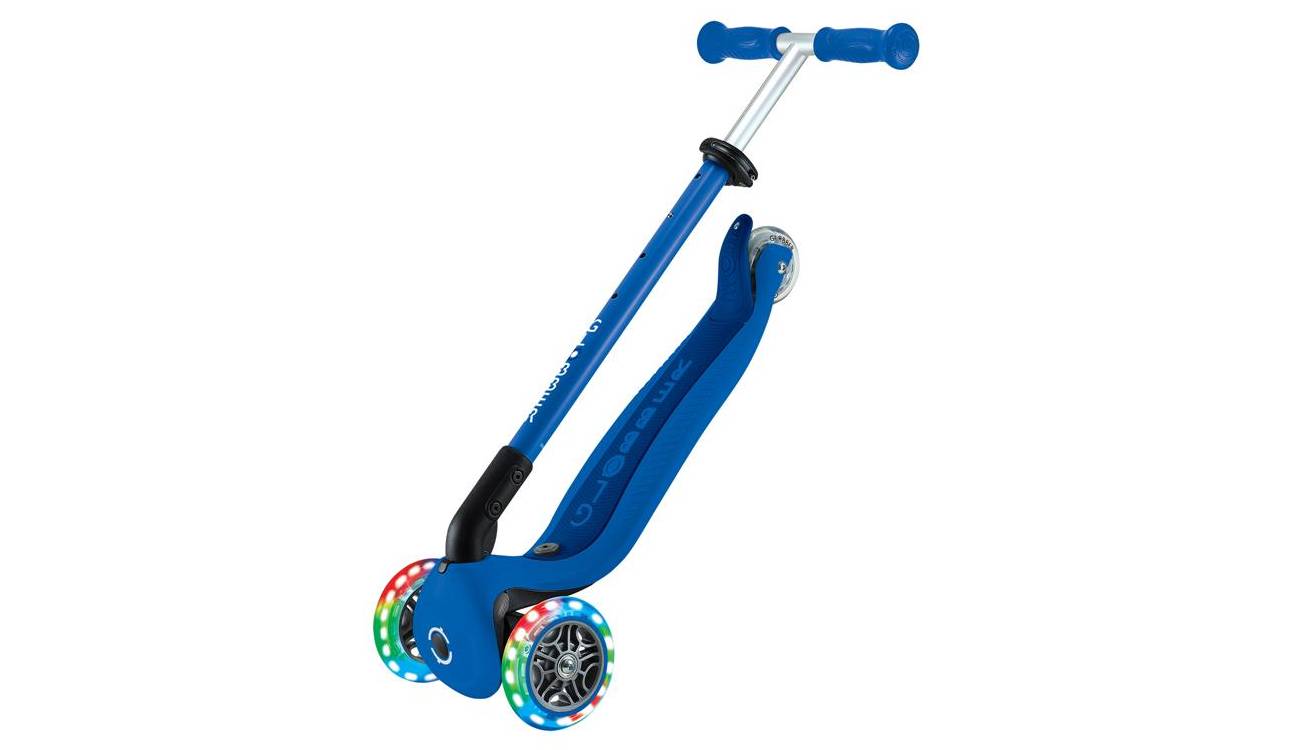 Самокат GLOBBER GO UP ACTIVE со светящимися колёсами, синий, 1+ 6