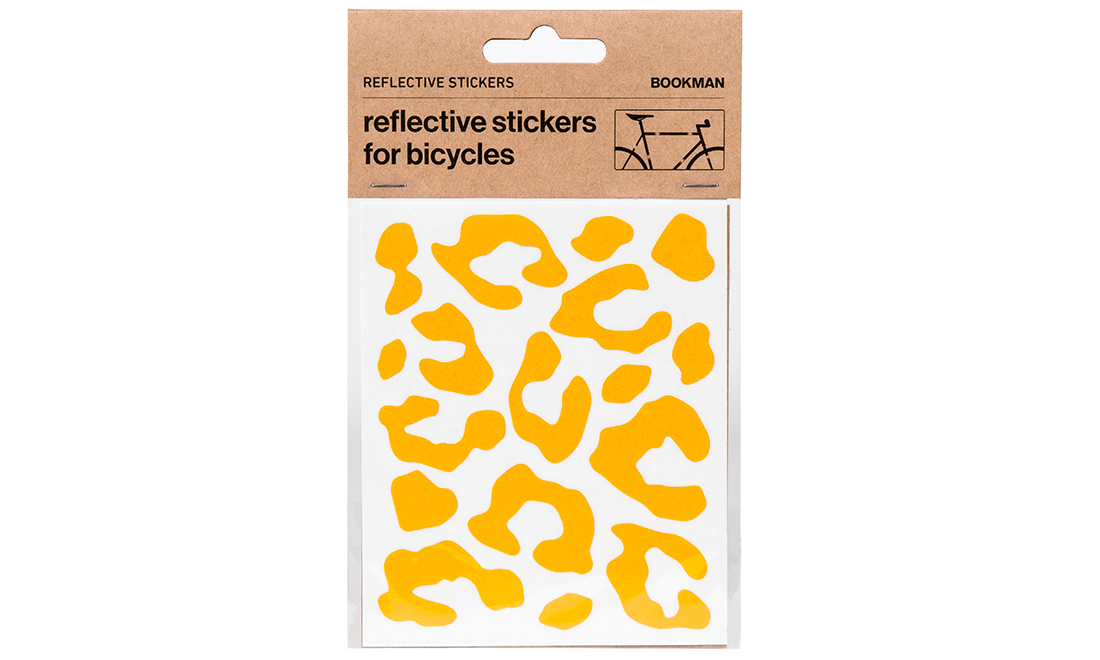 Светоотражающие наклейки на раму Bookman "Леопард" желтый 2 Светоотражающие наклейки на раму Bookman "Леопард" желтый 2