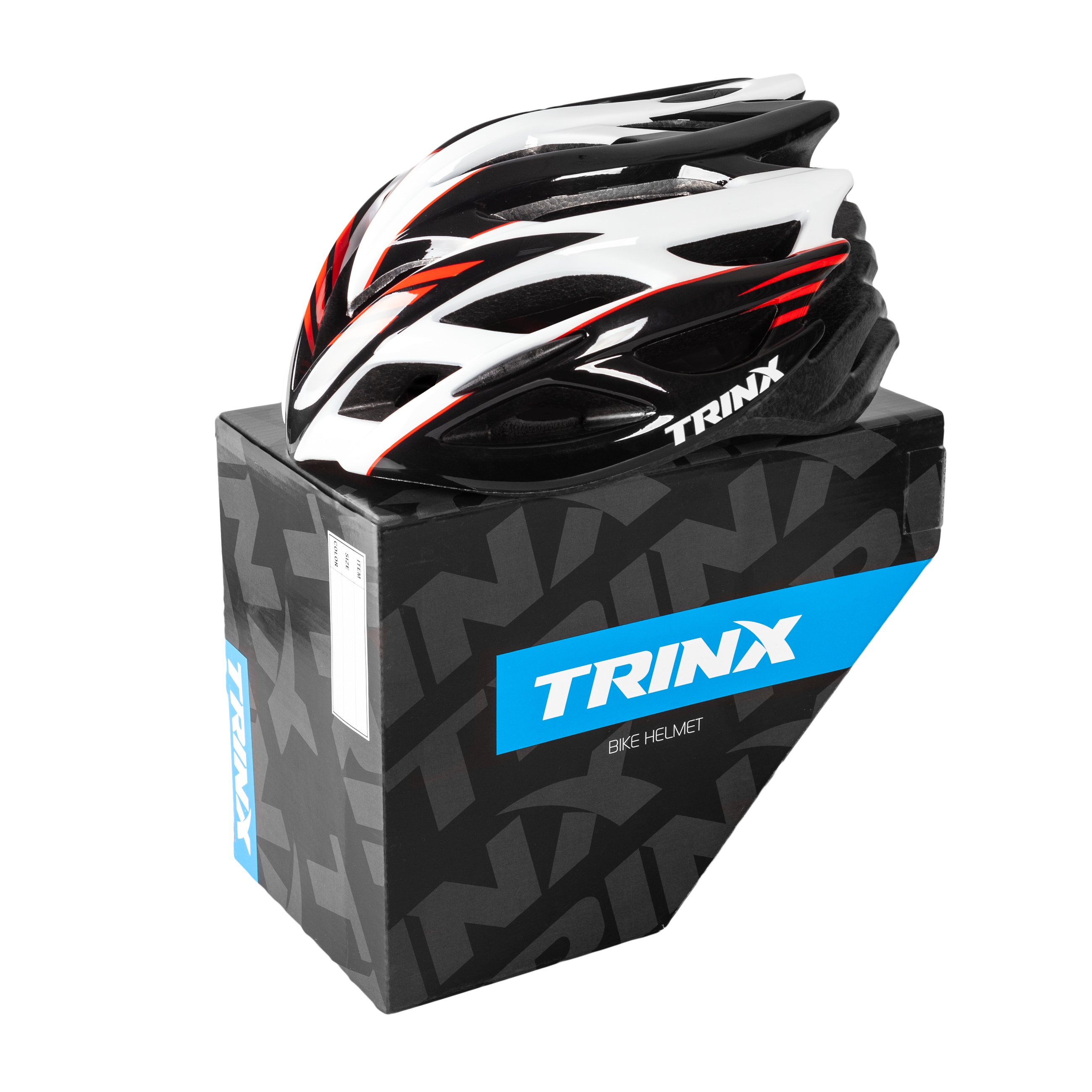 Велошлем Trinx TT03 розмір М (59-60 см), Чорно-червоний 3