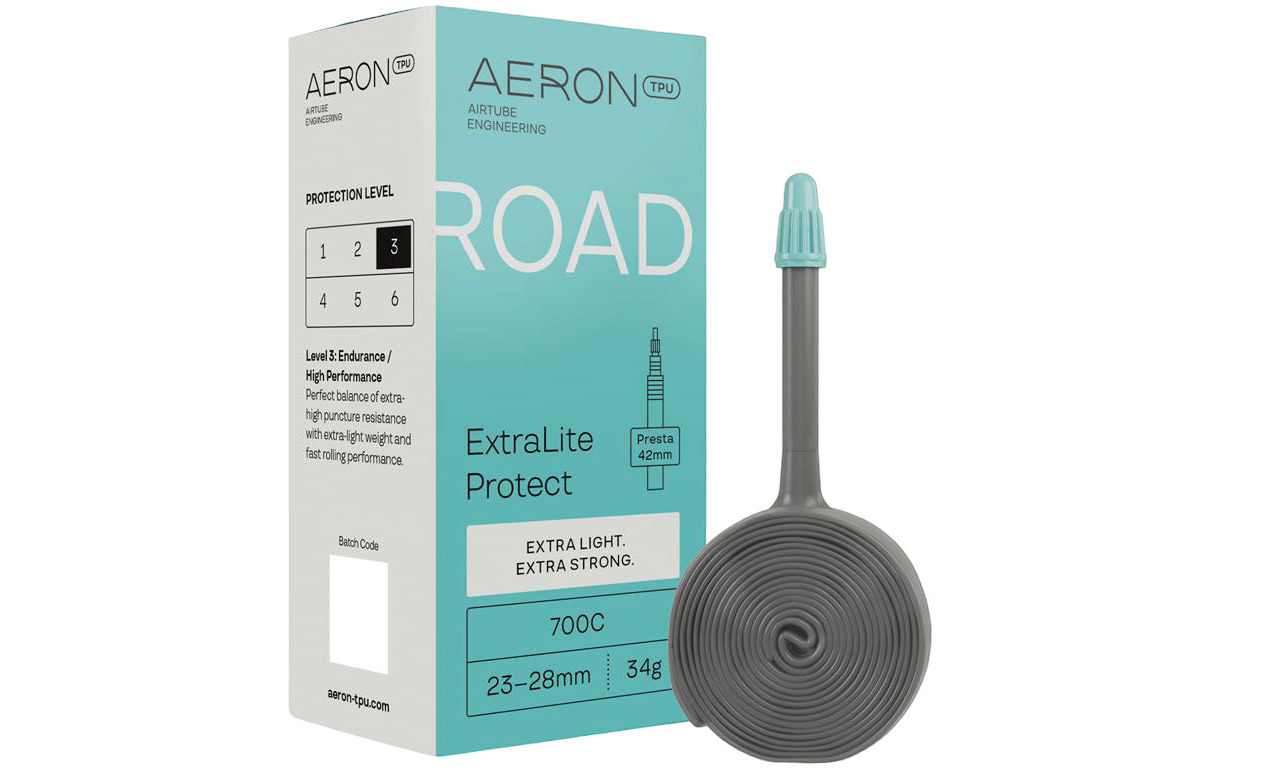Камера AERON TPU Road ExtraLite Protect 34г 23-28 Presta 42 700C Камера AERON TPU Road ExtraLite Protect 34г 23-28 Presta 42 700C