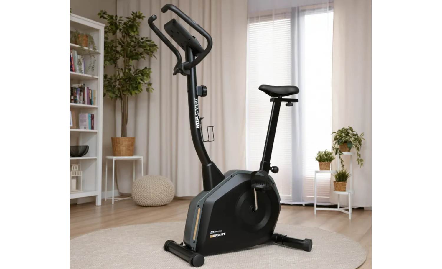 Велотренажер Hop-Sport HS-4000H Grant чорно-золотистий 17