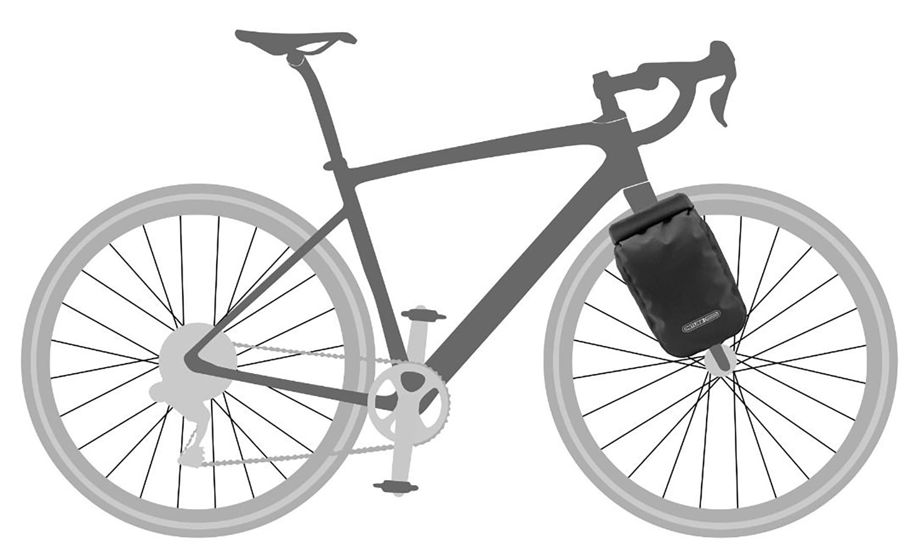 Гермосумка Ortlieb Fork Pack Plus чорна 5,8 л 3