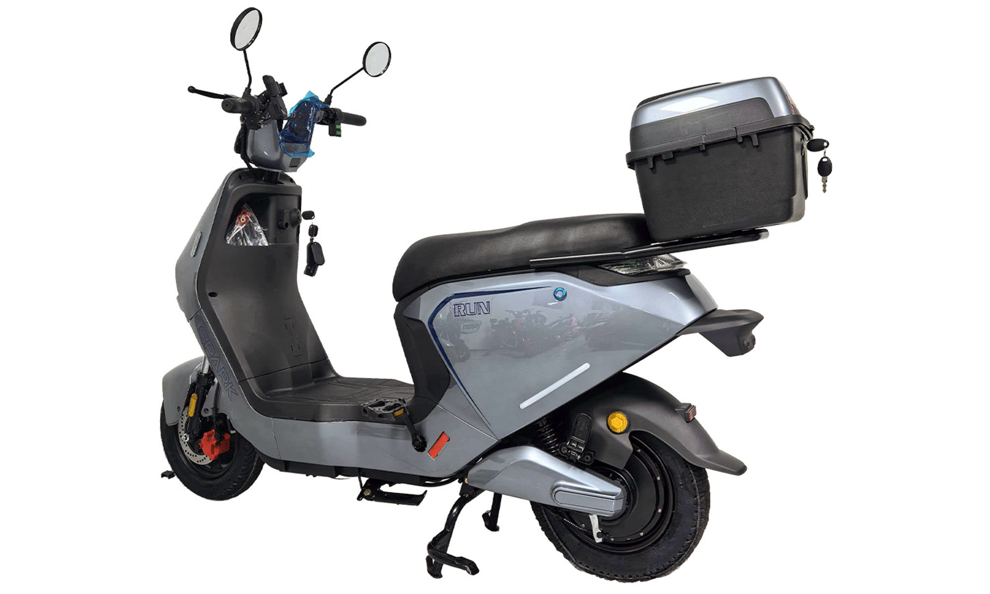Велосипед з електромотором SPARK RUN 10", розмір 14", 60V/1000W/25Ah, рік 2026, сірий 5 Велосипед з електромотором SPARK RUN 10", розмір 14", 60V/1000W/25Ah, рік 2026, сірий 5