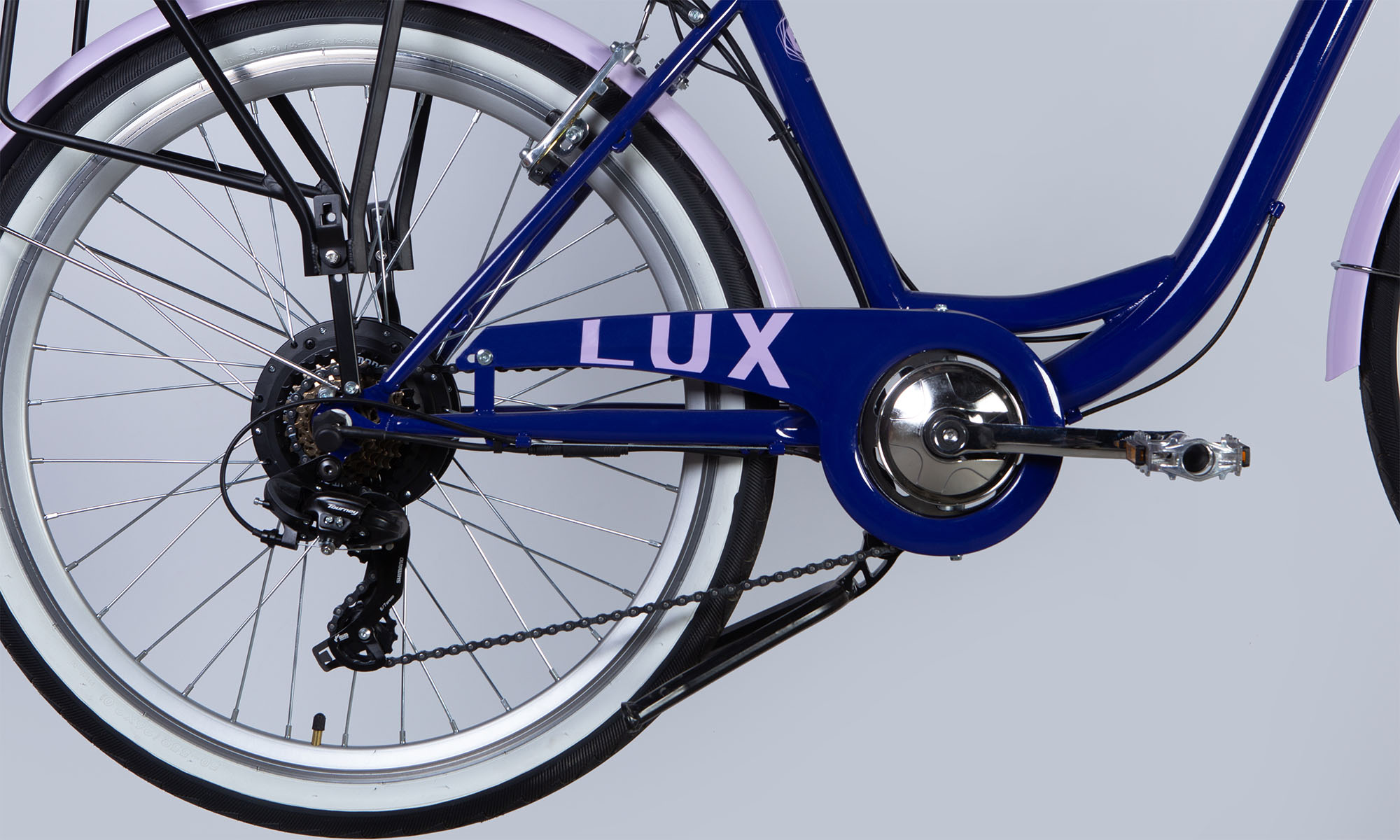 Велосипед з електроприводом Dorozhnik eLUX Vbr FR 26", розмір M, рама 17" 36B 12.5А*г 500Вт, 2025, бузковий YS 7102 60% matt 4 Велосипед з електроприводом Dorozhnik eLUX Vbr FR 26", розмір M, рама 17" 36B 12.5А*г 500Вт, 2025, бузковий YS 7102 60% matt 4