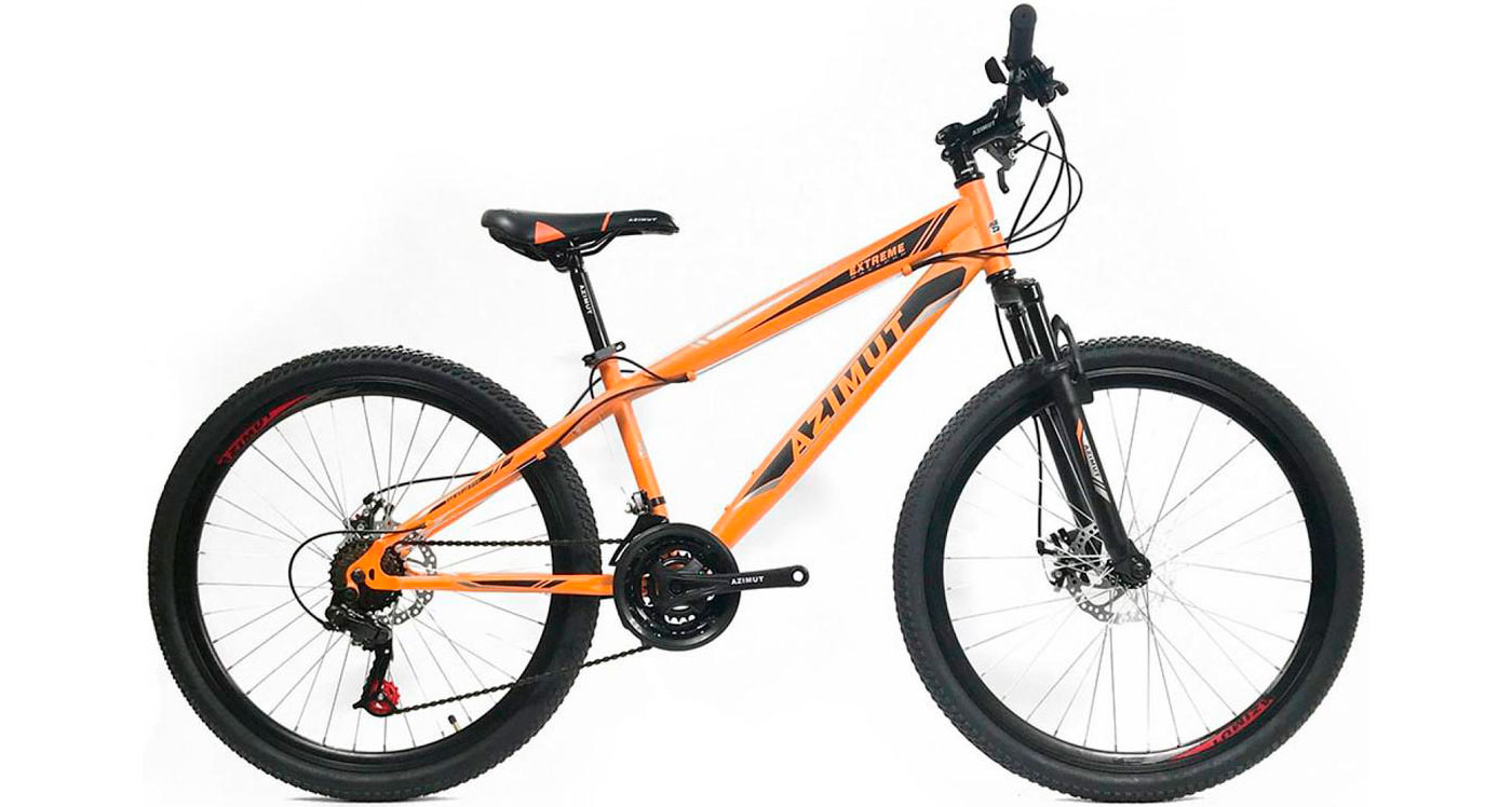 Фотография Велосипед Azimut Extreme GD 26" размер XS рама 14 Оранжевый