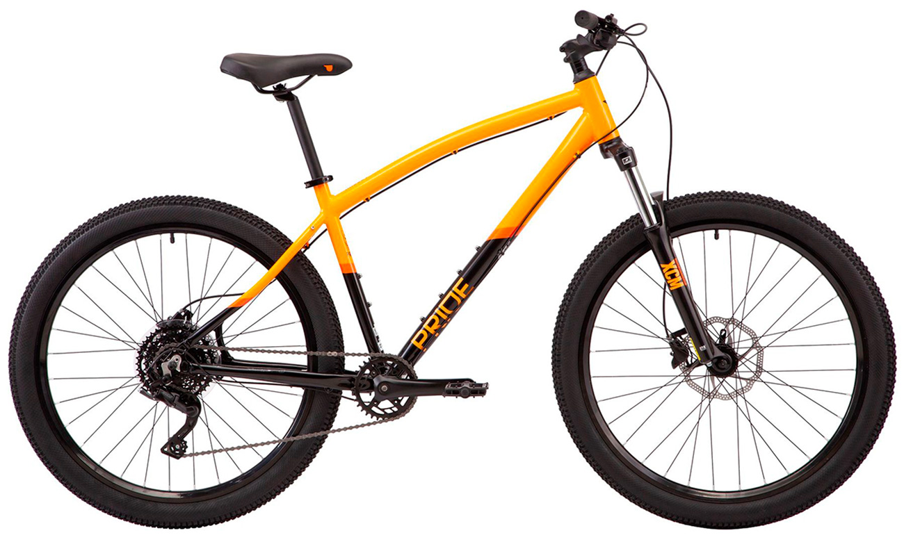 Фотографія Велосипед Pride Raggey 27,5" 2021, розмір L, Оранжево-чорний 5