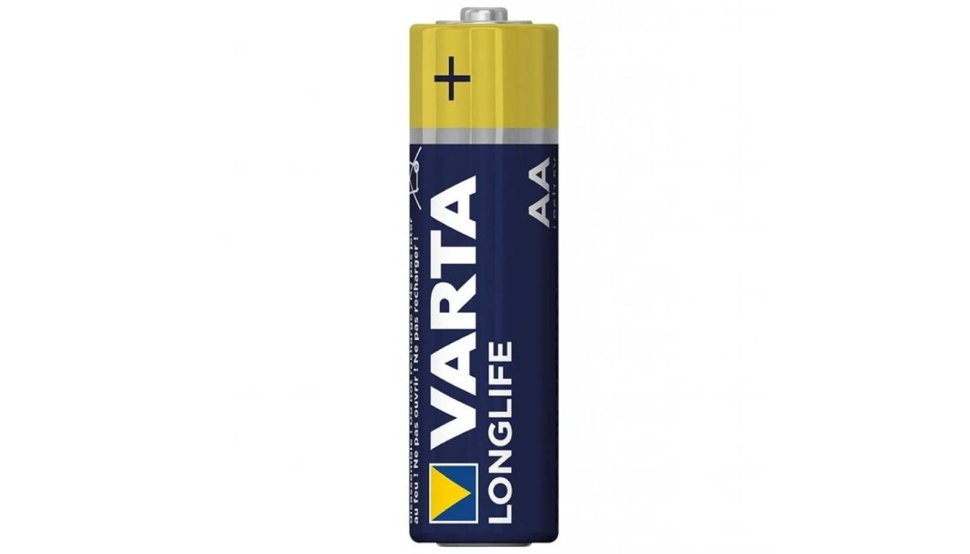Фотографія Батарейка Varta Longlife AA LR6 Alkaline, Blue-Yellow (11240)