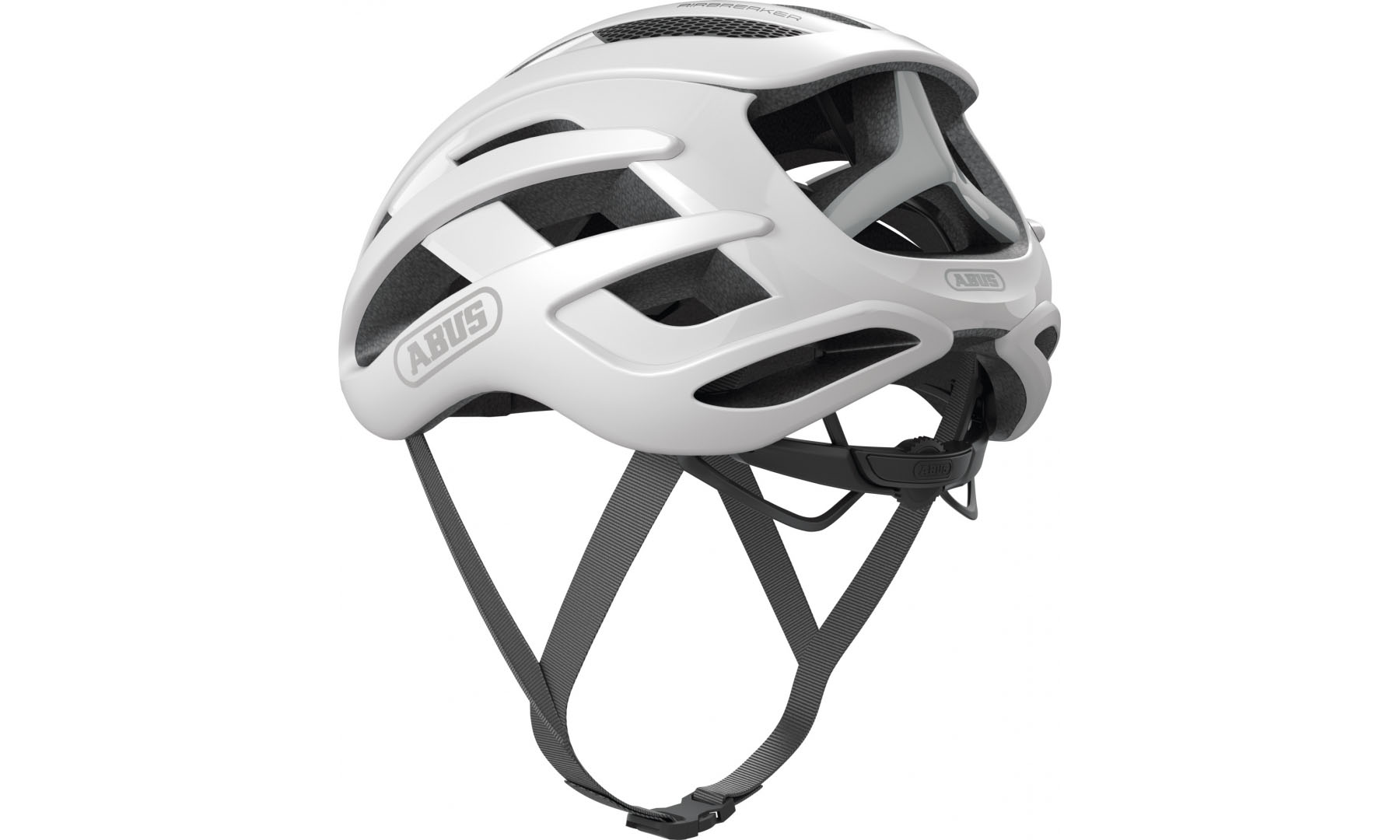 Велошлем спортивный ABUS AIRBREAKER polar white matt, размер L (59-61 см), белый 5