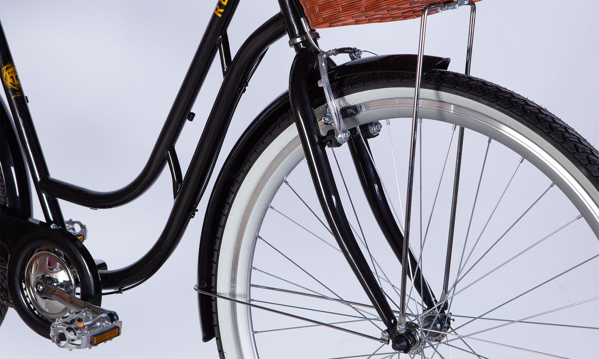 Велосипед Dorozhnik RETRO PH 28" розмір L, рама 19" 2025, чорний 5