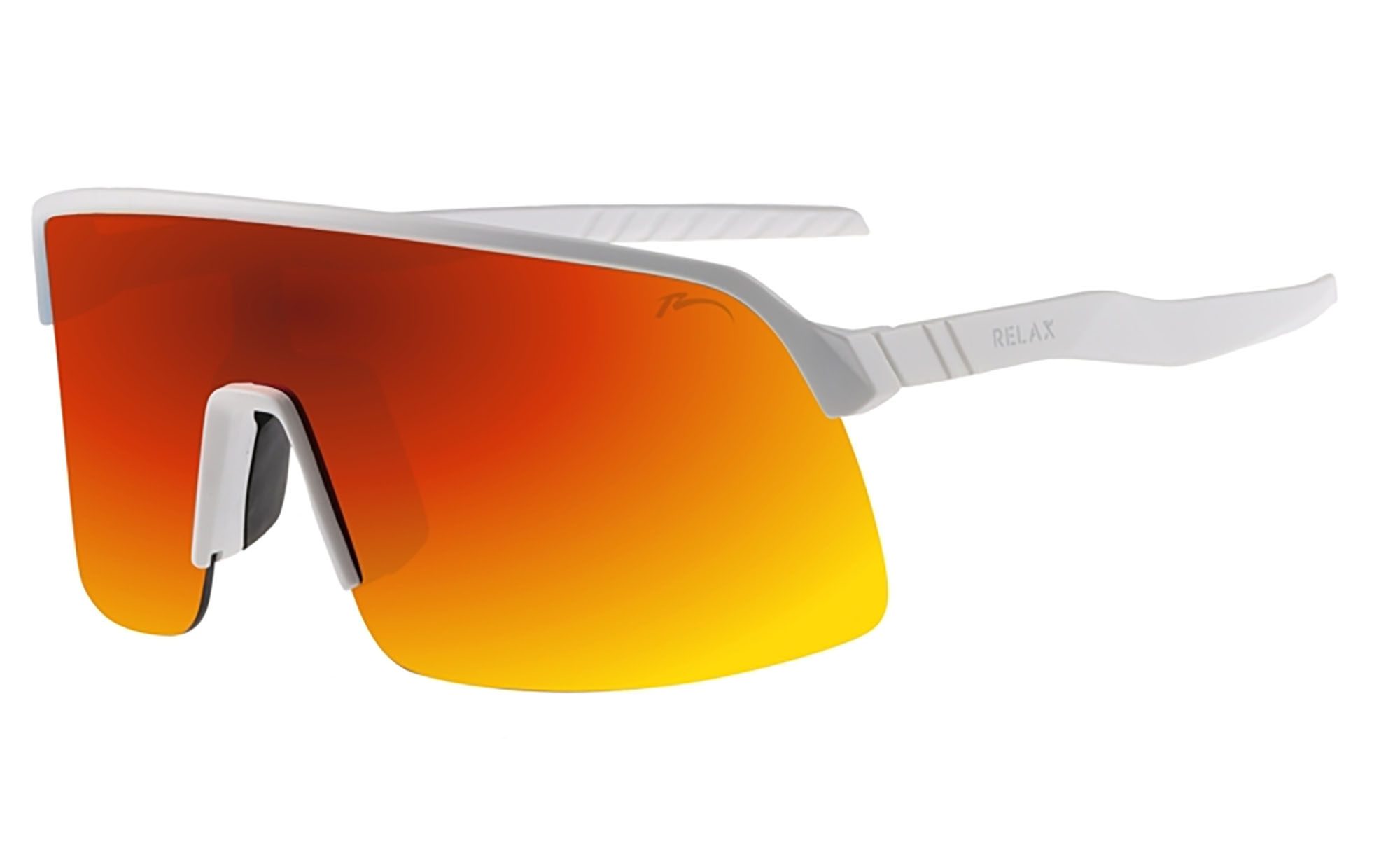 Очки Relax Judo белые матовые, линза smoke (PC), black red revo, кат. 3 Очки Relax Judo белые матовые, линза smoke (PC), black red revo, кат. 3