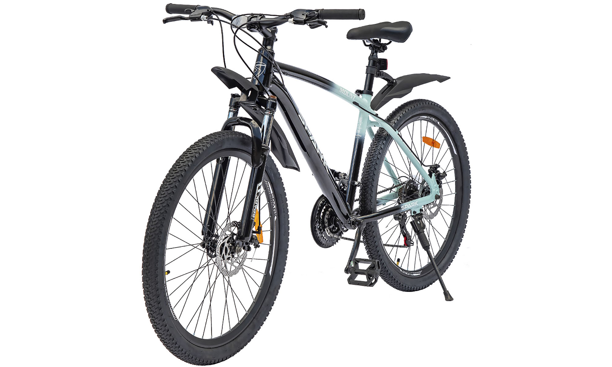 Велосипед SPARK MOUNT 26", размер M, рама 17", год 2025, черно-голубой 4