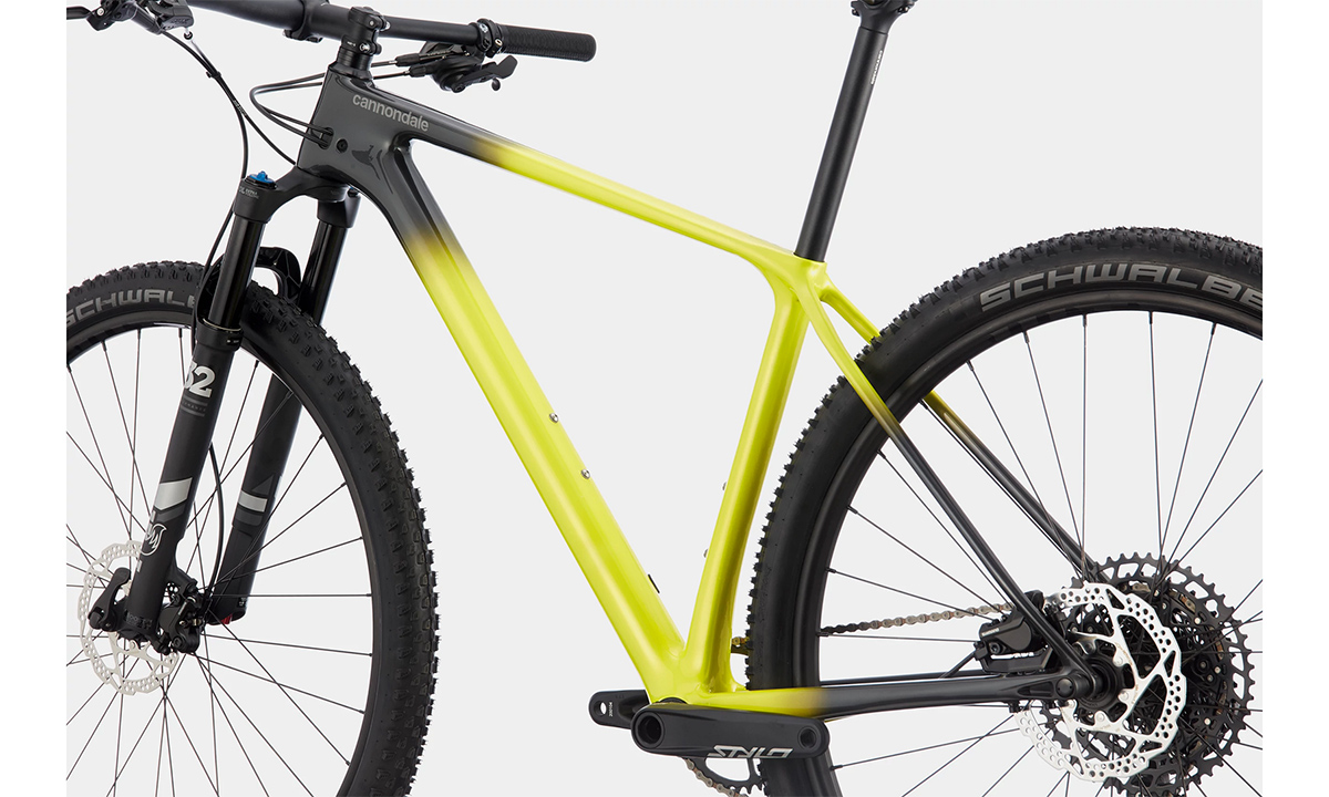 Фотографія Велосипед Cannondale F-SI Carbon 5 29" 2021, розмір XL, Салатово-чорний 6