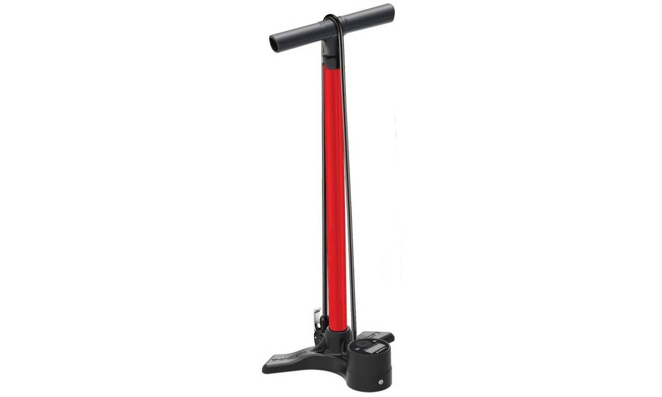 Напольный насос Lezyne Macro Floor Drive Digital DV, максимальное давление 220 psi, красный 