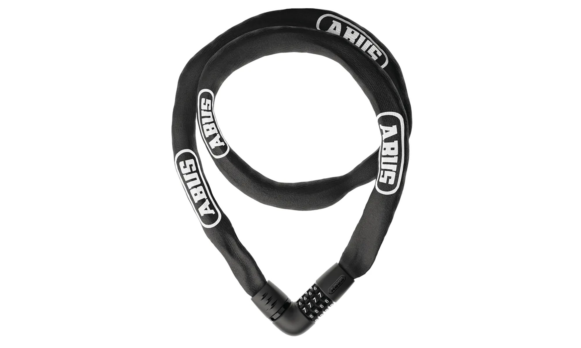 Замок кодовий із ланцюгом ABUS 6807C/140см, black, черный 