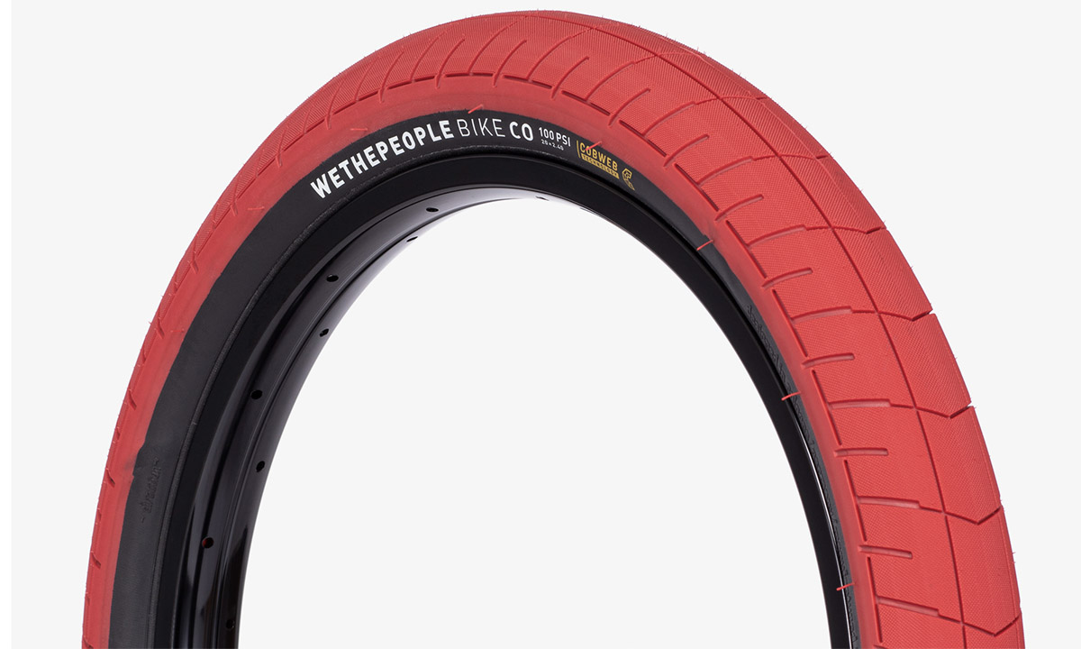 Фотографія Покришка WeThePeople ACTIVATE Tire червона/чорні боки 20"x2.4" 100 PSI
