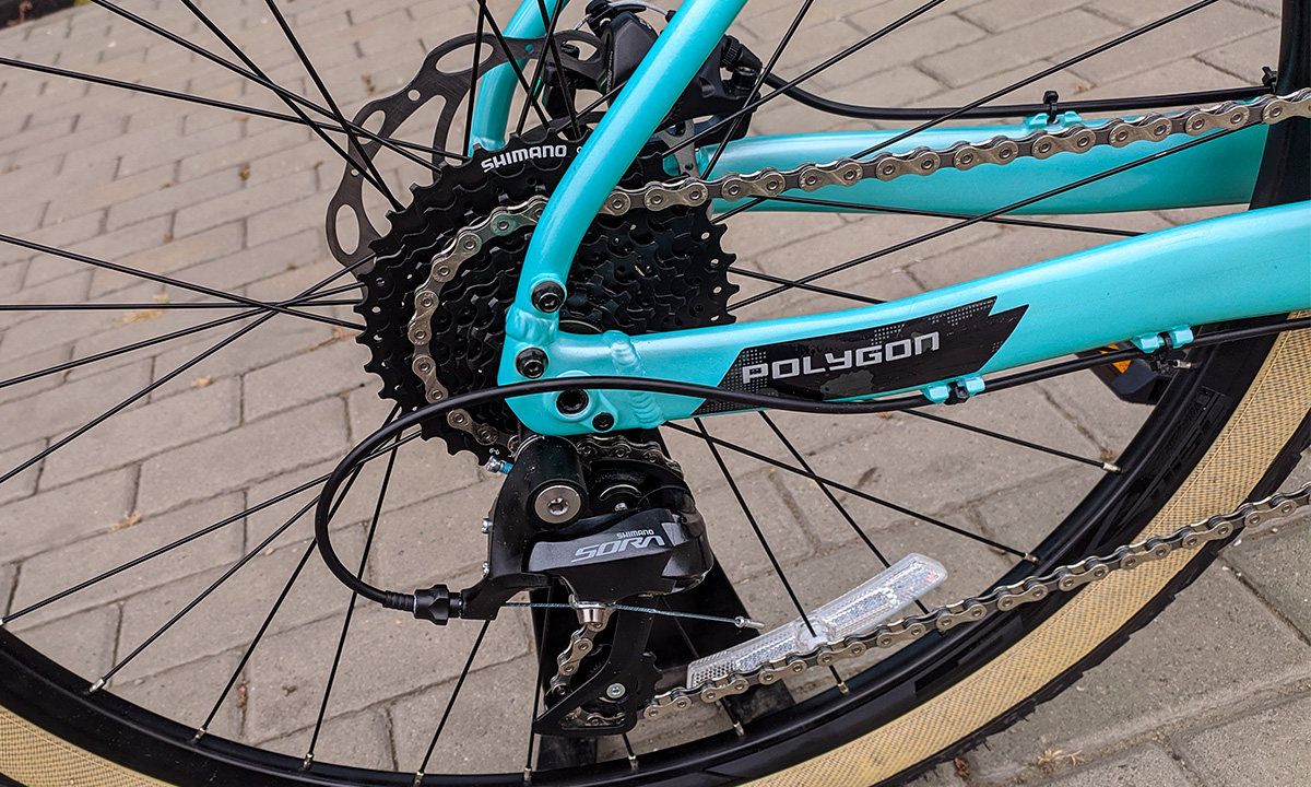 Фотография Велосипед Polygon BEND R2 27,5" 2021 размер М Голубо-черный 9