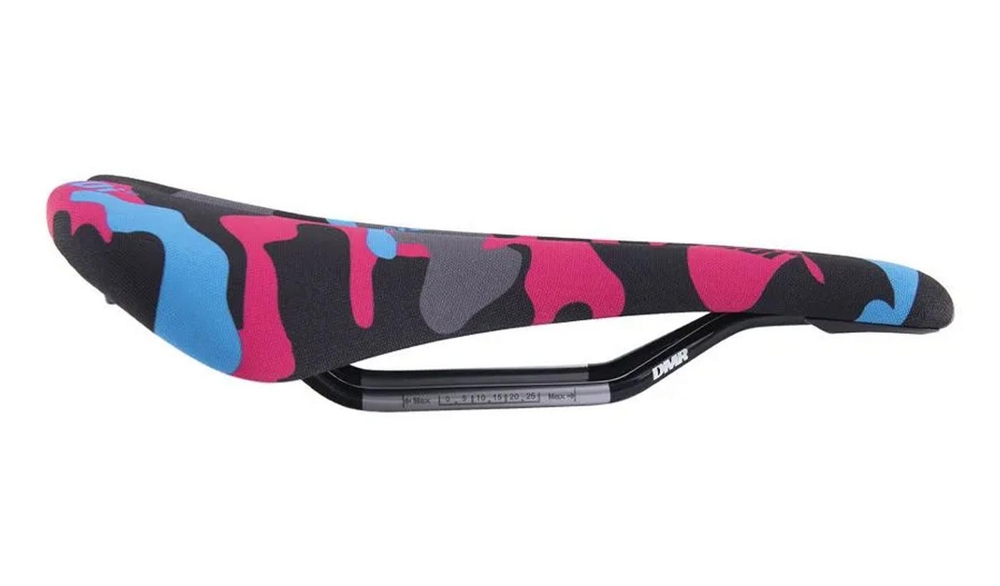 Фотография Седло DMR Oi-Oi Miami Camo Grey / Blue Pink 2