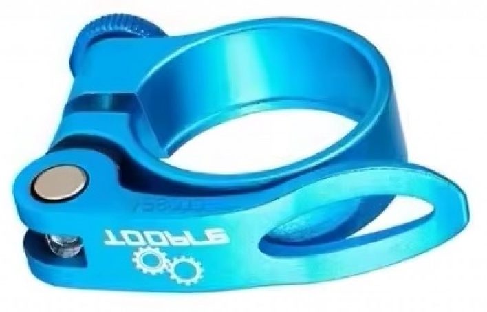 Замок подседельный Toopre 34,9мм синий Замок подседельный Toopre 34,9мм синий