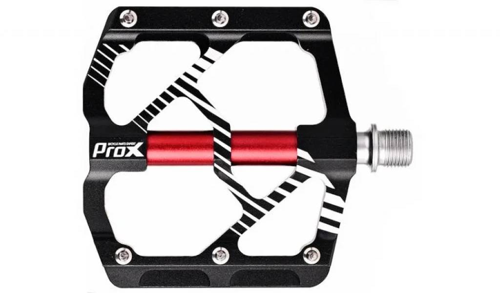 Педалі ProX Stig Pro 34 вісь CR-MO, чорний з червоним 2 Педалі ProX Stig Pro 34 вісь CR-MO, чорний з червоним 2