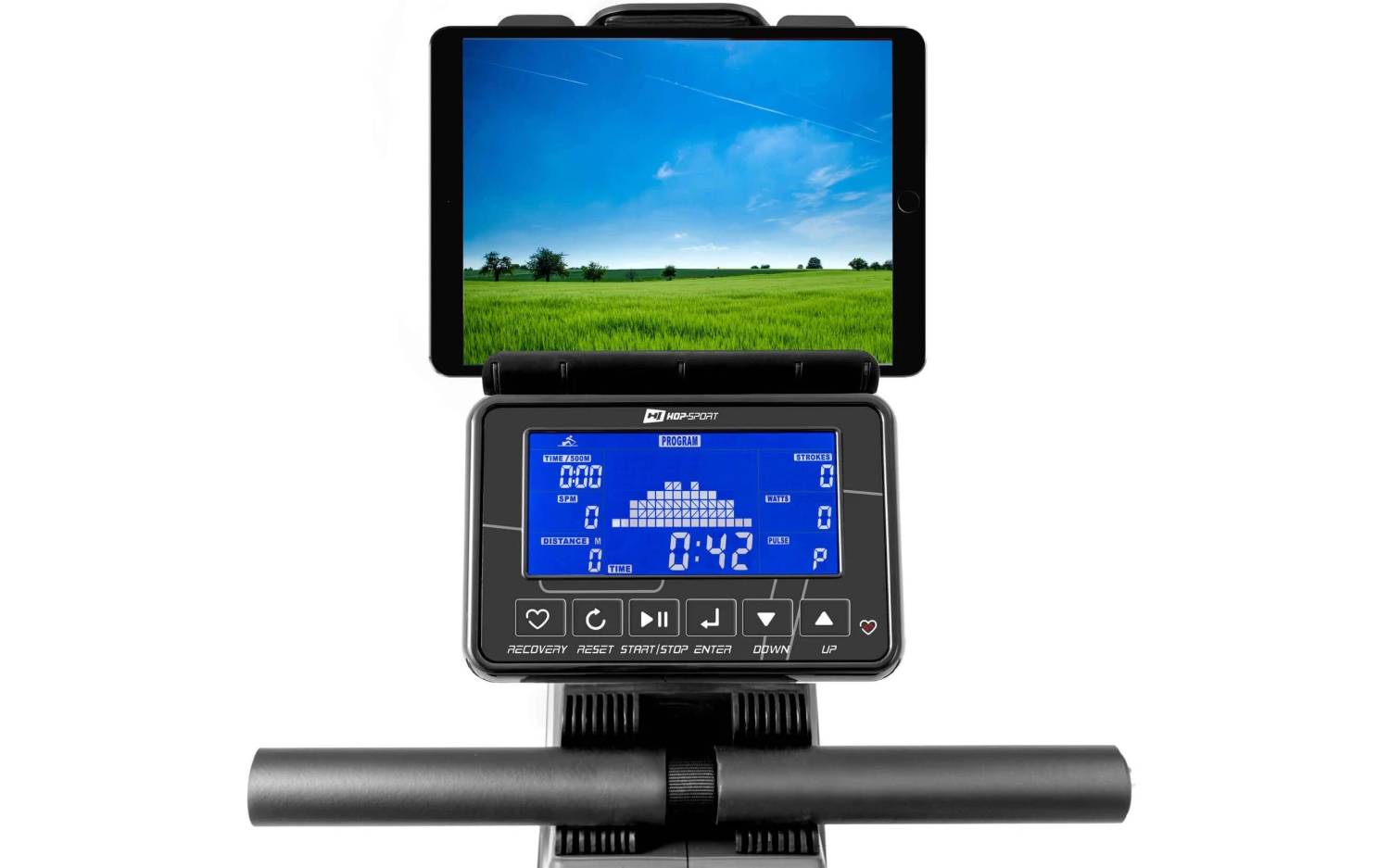 Гребной тренажер Hop-Sport HS-095R Spike черно-красный 3