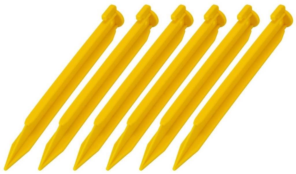 Пластиковые колы Royokamp 5шт для палатки, желтый 2