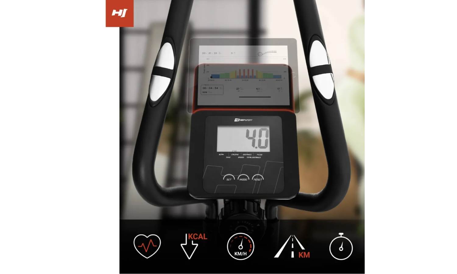 Орбітрек магнітний Hop-Sport HS-450B Dynamic чорно-золотистий 5