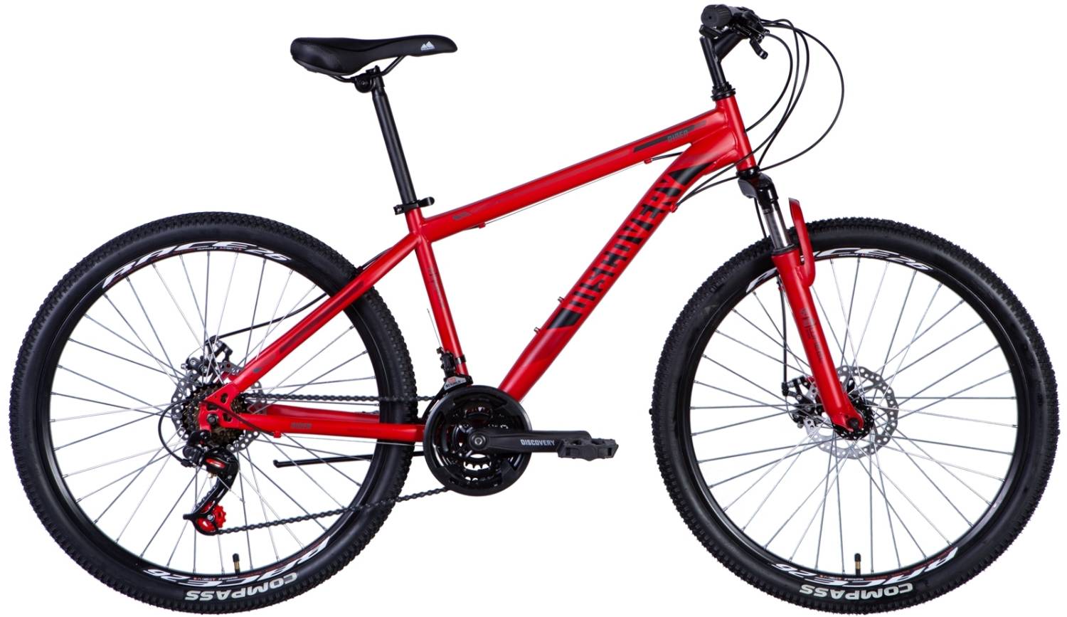 Фотография Велосипед Discovery RIDER AM DD 26" размер S рама 16 2024 Красный 
