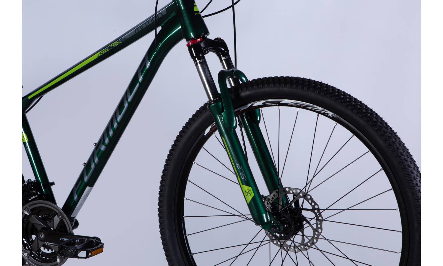 Велосипед Formula MOTION DD 27,5" размер S рама 16" 2025 зелено-серый 4