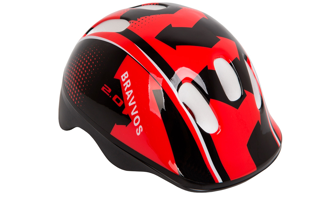 Фотография Шлем велосипедный HEL096 размер М (50-56 см), Черно-красный