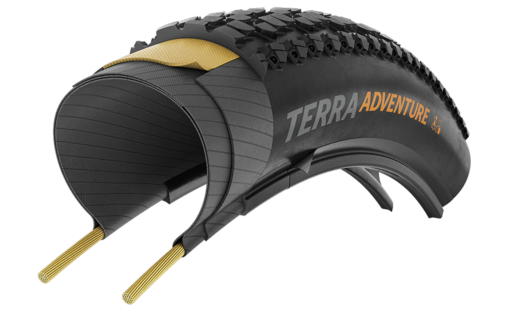 Покришка безкамерна Continental Terra Adventure Trail Grip 28" | 28 X 1.75 | 700 X 45C, чорна складана, skin 2