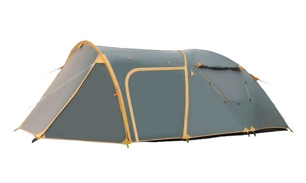 Палатка Tramp Grot В 4  Зелено-желтый