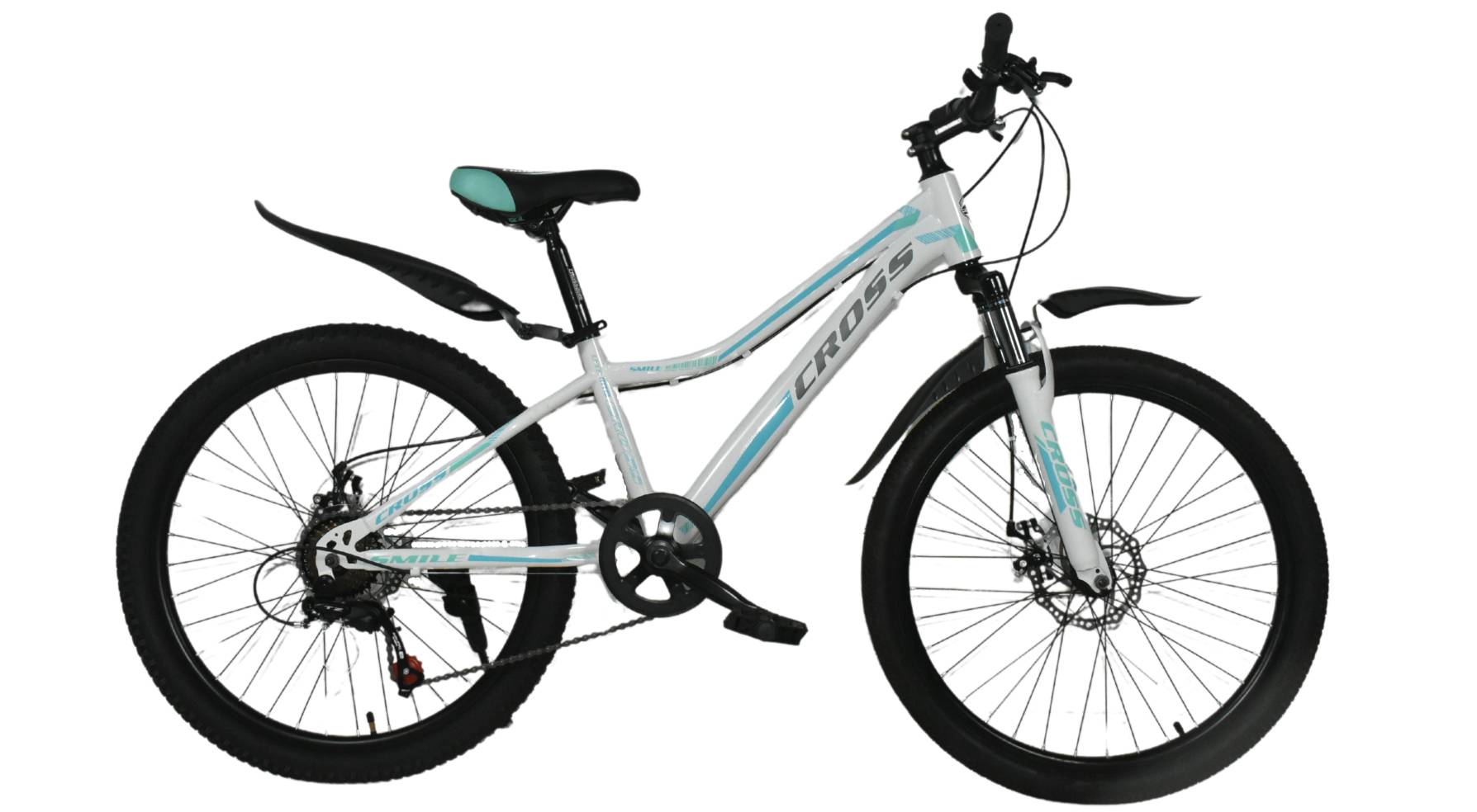Фотографія Велосипед Cross SMILE 24", розмір XXS рама 12" (2023) Білий-Блакитний