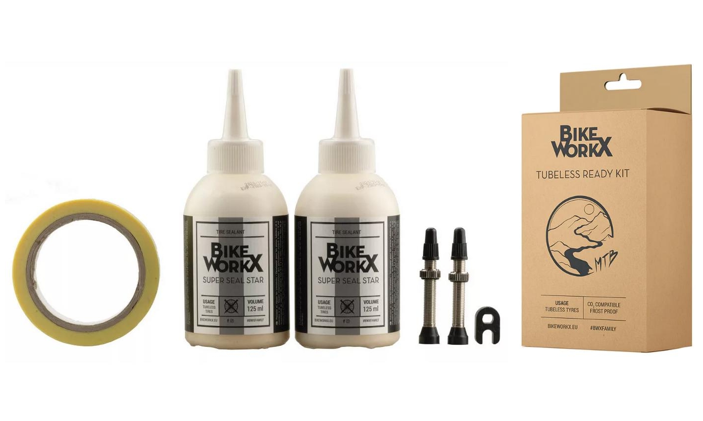 Набір для встановлення безкамерки BikeWorkX Tubeless Ready Kit MTB 2 Набір для встановлення безкамерки BikeWorkX Tubeless Ready Kit MTB 2