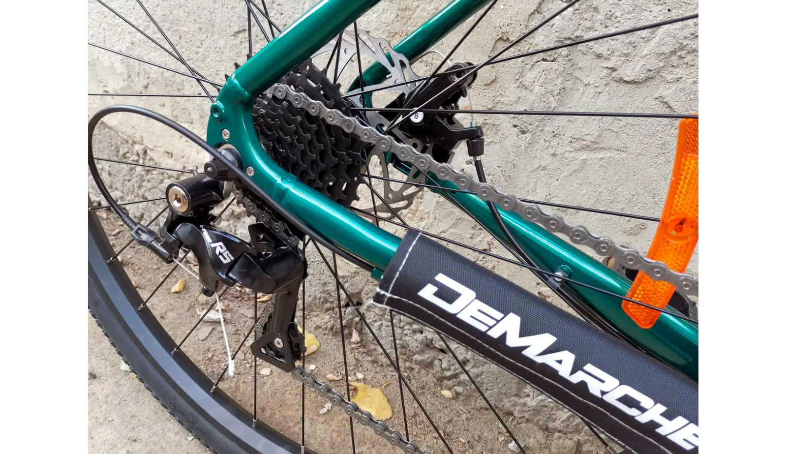 Фотография Велосипед DeMARCHE Gravel Point 2x9 28" размер L 2022 Зеленый 5