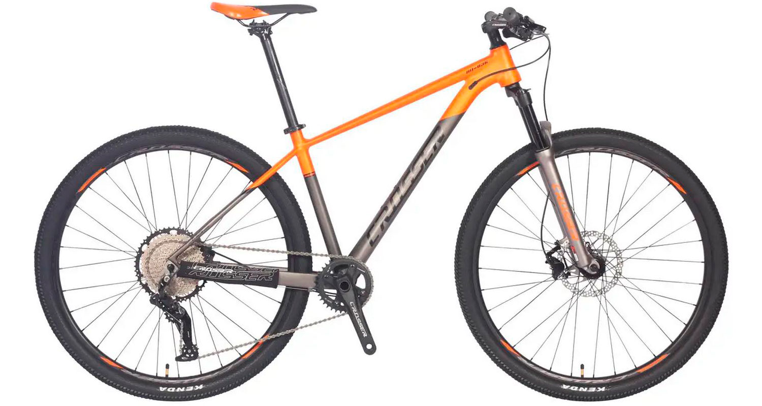Фотография Велосипед Crosser Flow 1х13 29" 2022 размер М рама 17 Серо-оранжевій
