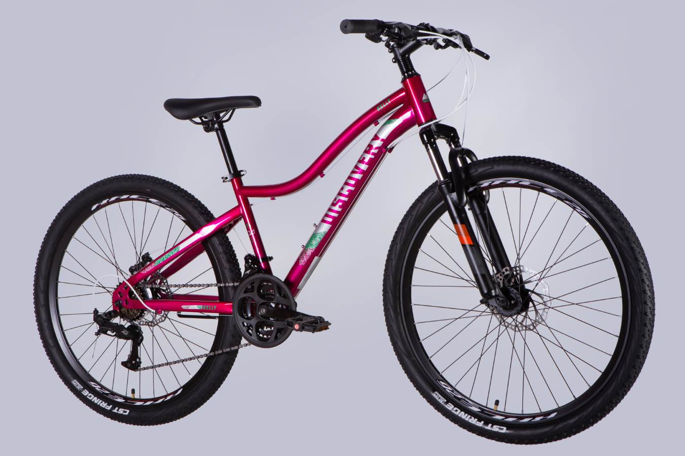 Велосипед Discovery KELLY DD FR 26", размер XS, рама 14", 2025, малиновый  3
