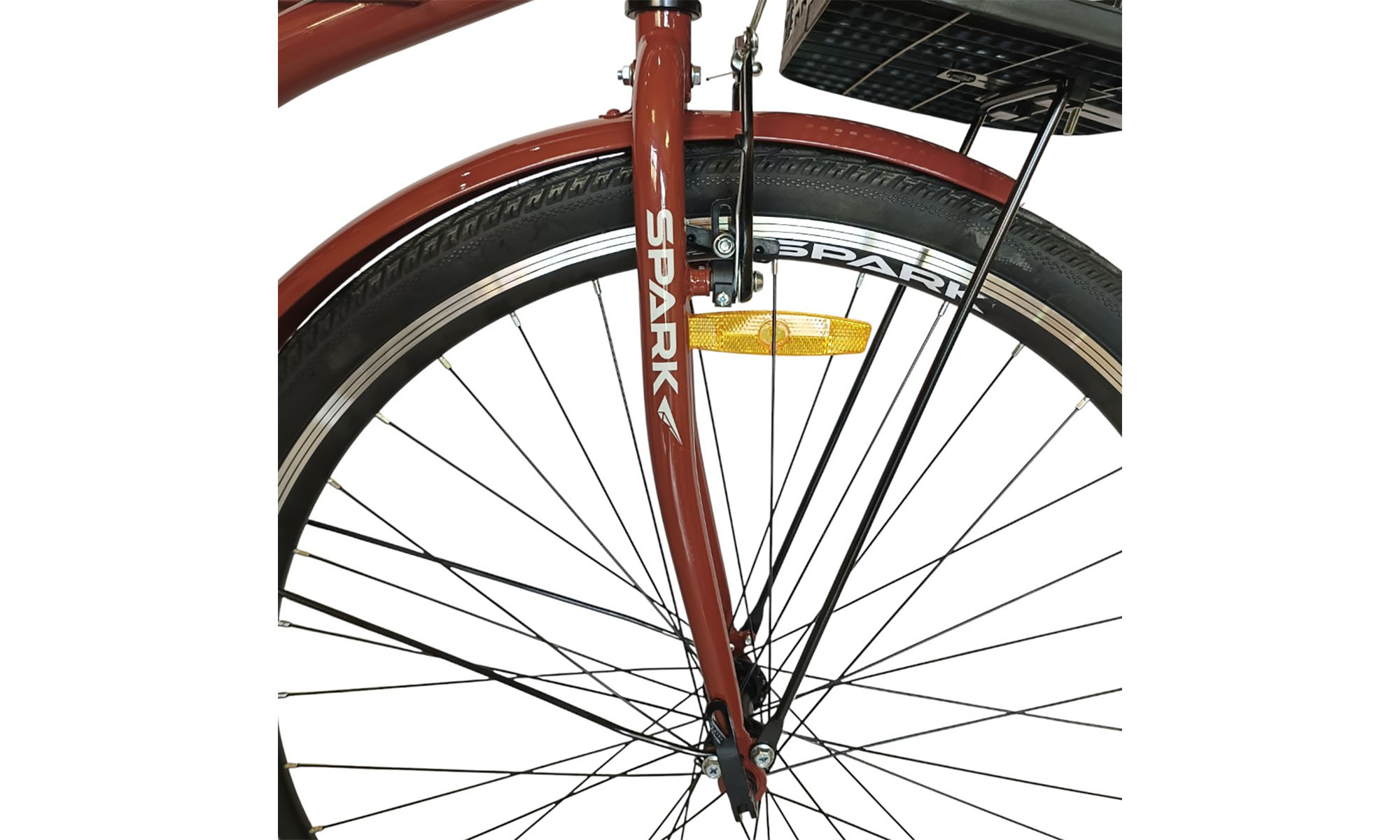 Велосипед SPARK CITY VISTA 28", размер M, рама - 18", год 2026, бордовый 3