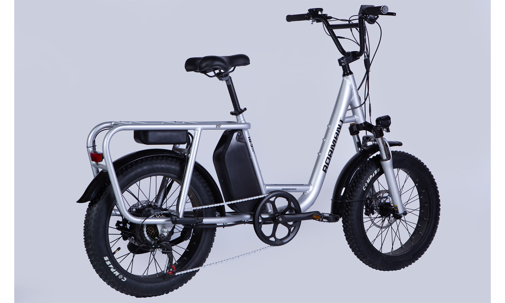 Велосипед с электроприводом Dorozhnik eADAMANT HDD 20", размер M. рама-18,5" 48B 17.5А*г 750Вт, 2025, серебристый, крылья, подножка 5 Велосипед с электроприводом Dorozhnik eADAMANT HDD 20", размер M. рама-18,5" 48B 17.5А*г 750Вт, 2025, серебристый, крылья, подножка 5