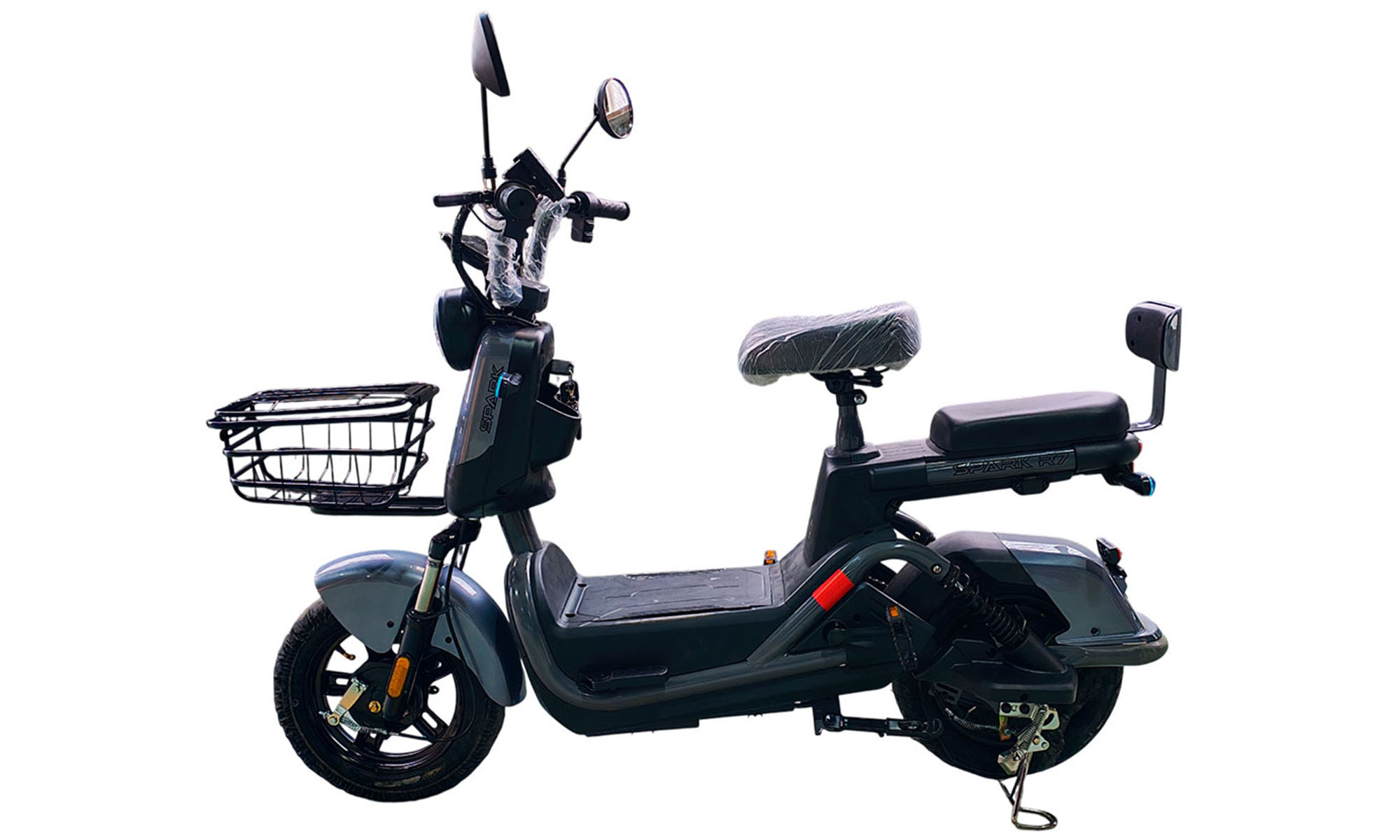Велосипед с электромотором SPARK R7 10", размер One Size, рама 14", 60V/800W/25Ah, год 2026, серый Велосипед с электромотором SPARK R7 10", размер One Size, рама 14", 60V/800W/25Ah, год 2026, серый